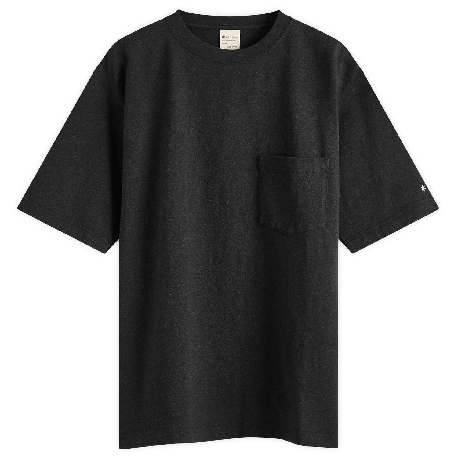 Тениска Snow Peak Recycled Cotton Heavy Pocket T-Shirt, Size Large Черно | TS-22SU401R-BK, 1