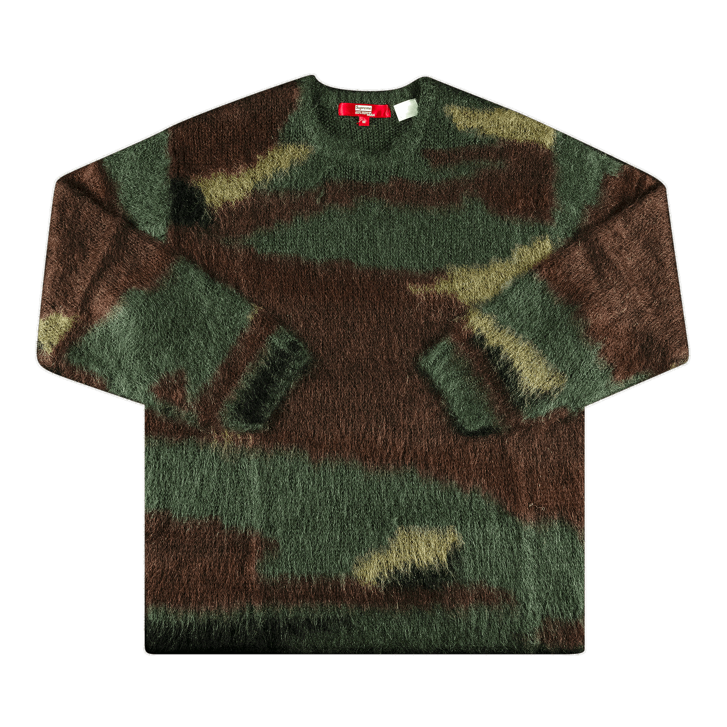 Пуловер Supreme Junya Watanabe x Comme des Garçons MAN Brushed Camo Sweater Зелено | FW21SK20 OLIVE, 0