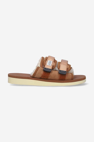 Кецове и обувки SUICOKE Rubber Sole MOTO-M2AB Slides Кафяво | MOTO.M2AB.BROWN, 0