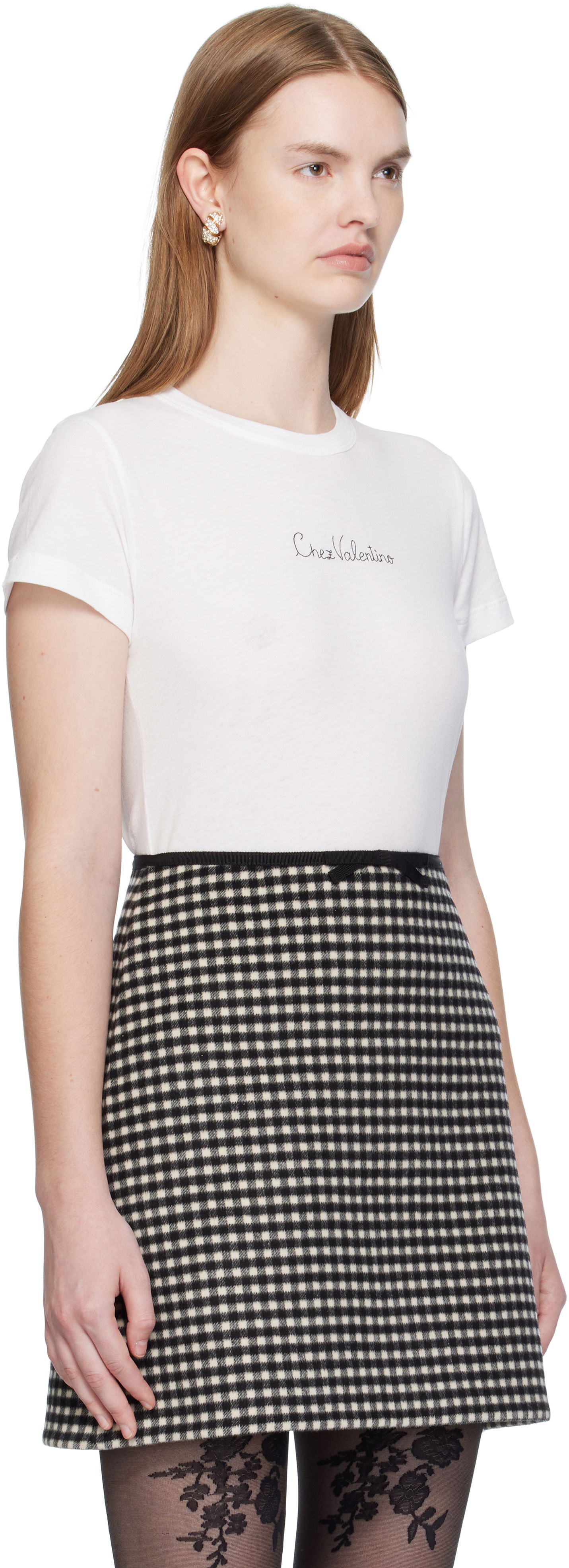 Тениска Valentino Valentino Cotton T-Shirt Бяло | 7B3MG25G9L9, 1