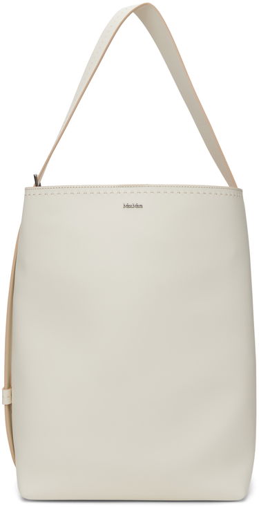Голяма пазарска чанта Max Mara Archetipo Medium Leather Tote Бяло | 2414511051600, 0