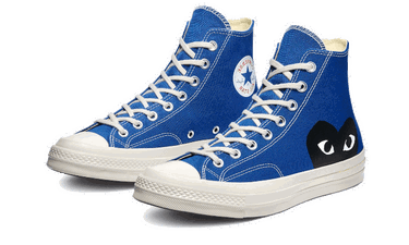 Кецове и обувки Converse Comme des Garçons PLAY x Chuck Taylor All-Star 70s Hi Синьо | 168300C, 2