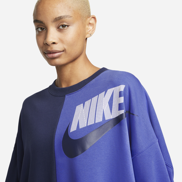 Суитчър Nike Sportswear Over-Oversized Fleece Dance Sweatshirt Синьо | DV0328-410, 3