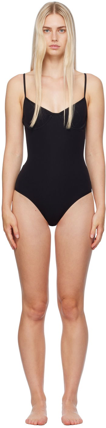 Бански TOTEME Half-Cup One Piece Swimsuit Черно | 243-WRW3272-FB0097