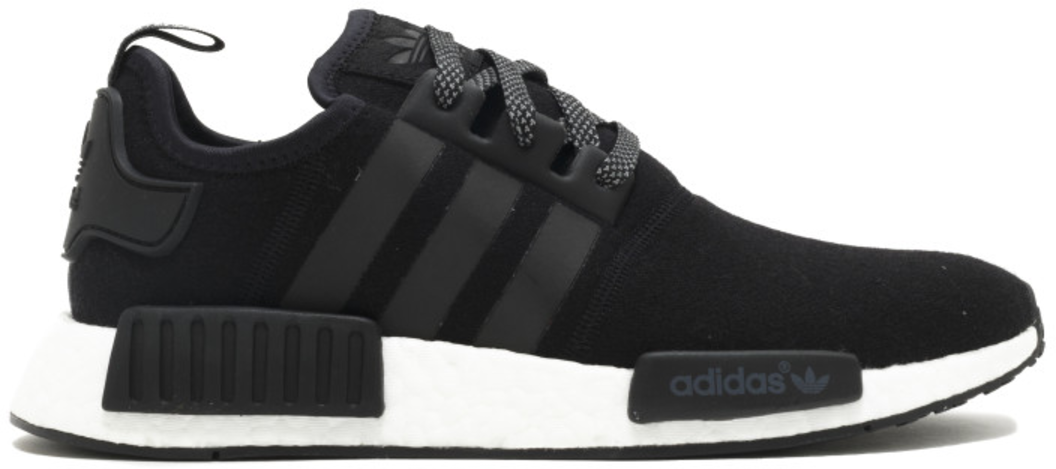 Кецове и обувки adidas Originals NMD R1 Black Wool Черно | BW0617, 0