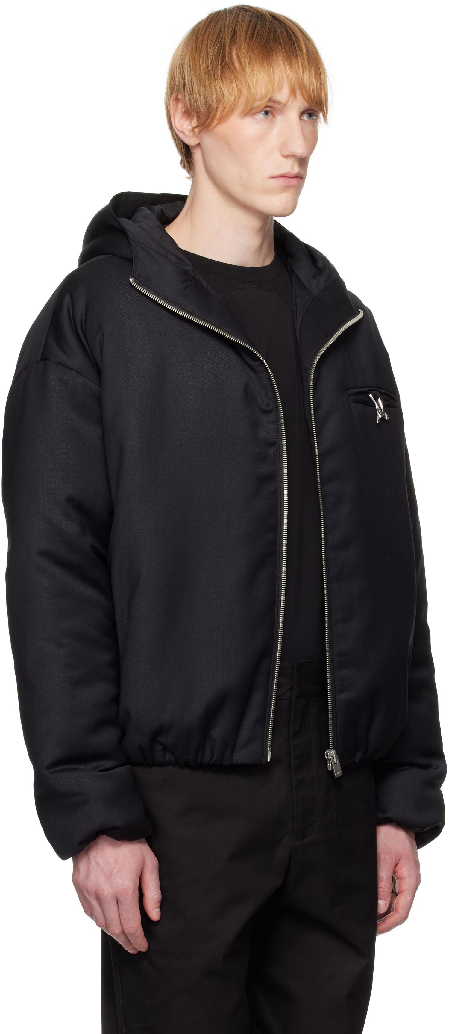 Яке HELIOT EMIL Haptic Tailored Hooded Jacket Черно | SS25_M_02_153_BLK01, 1