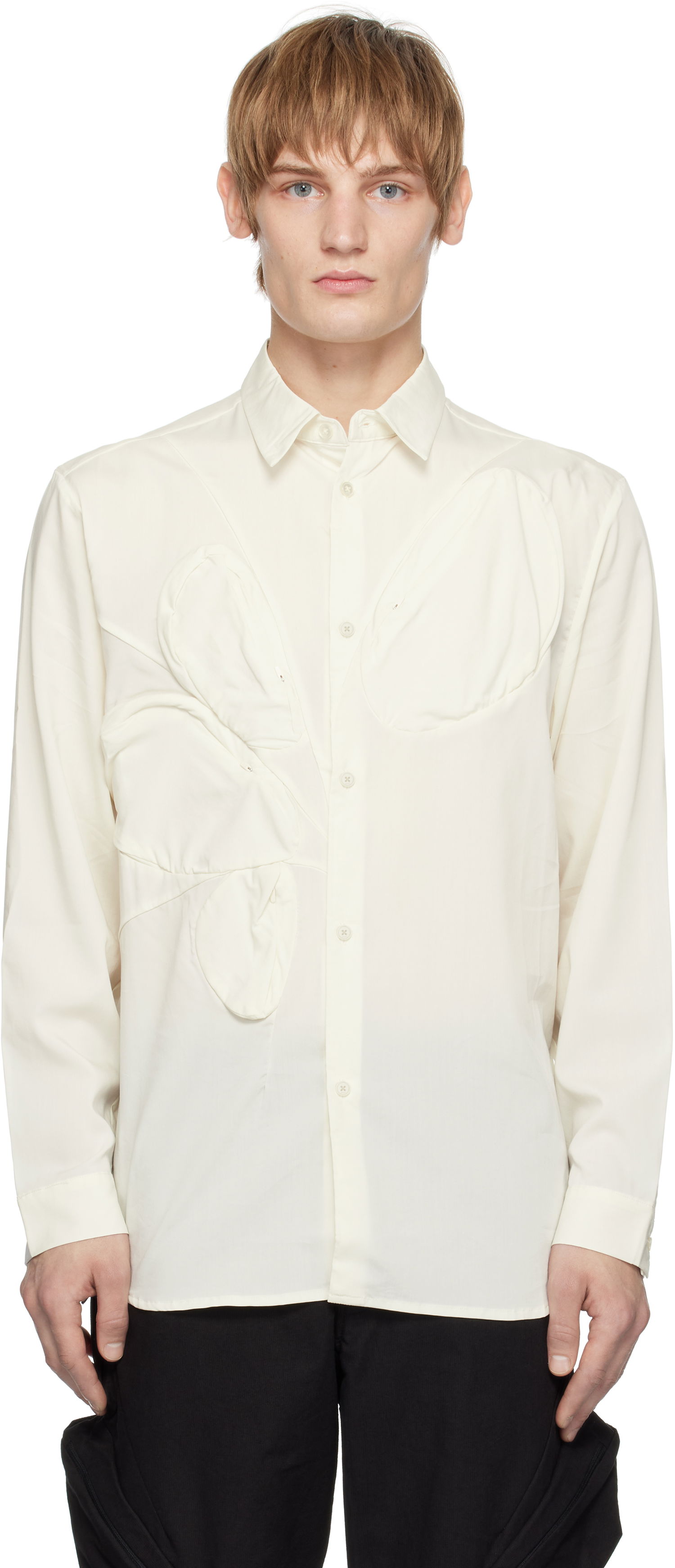 Риза Post Archive Faction (PAF) Center White Shirt Бяло | 7.0 TSC-IV, 0