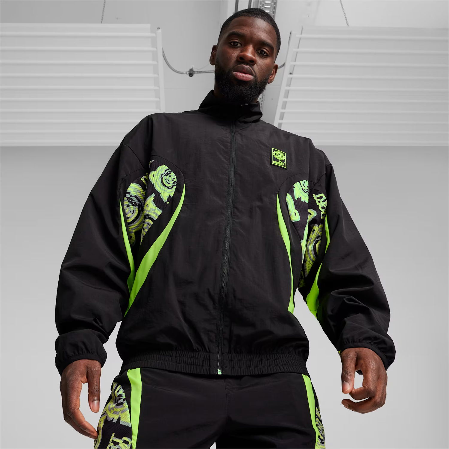 Яке Puma BVB Dortmund FtblNrgy Woven Jacket Men Черно | 774275-05, 1