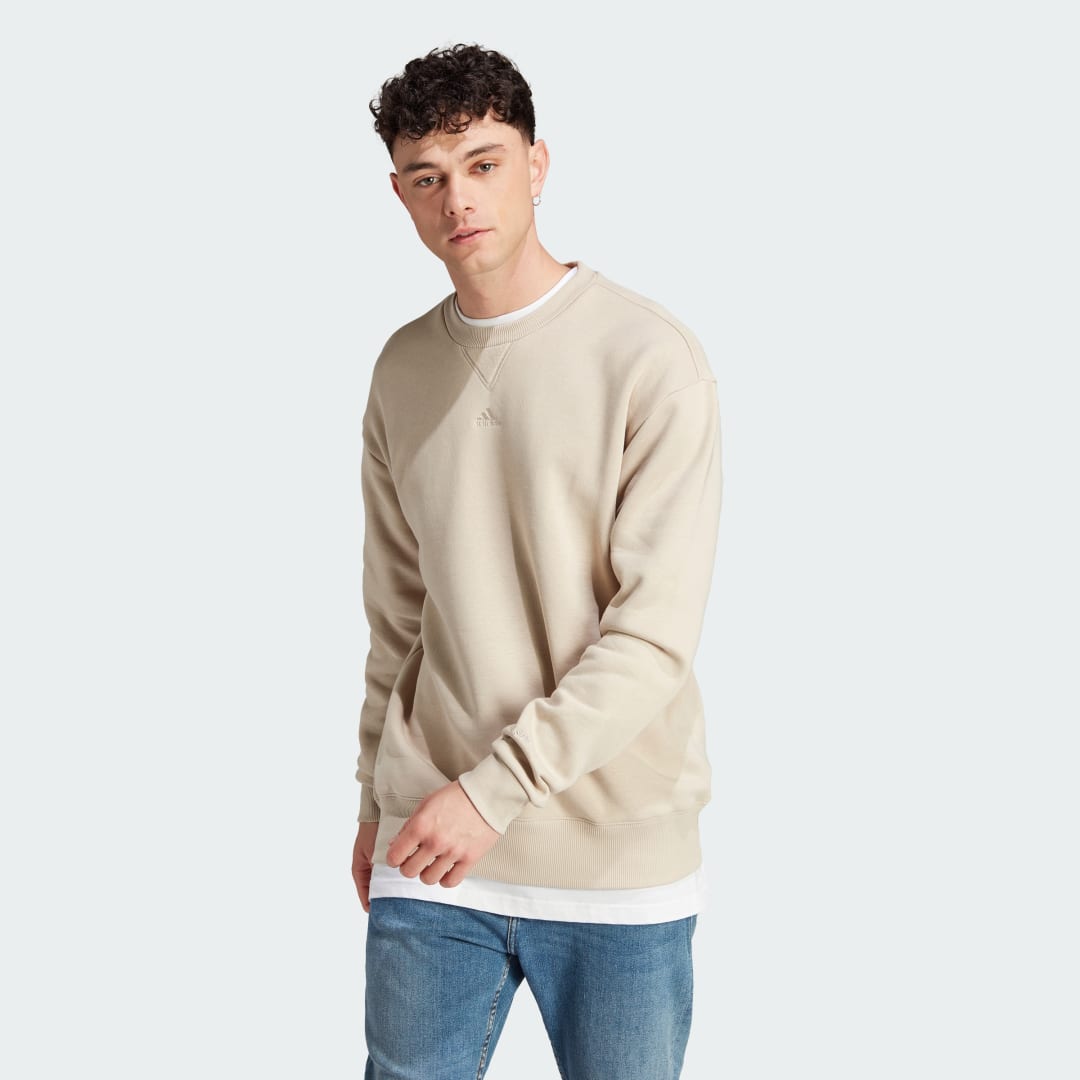 Суитчър adidas Originals Mikina All SZN Fleece Бежово | IP8351, 1