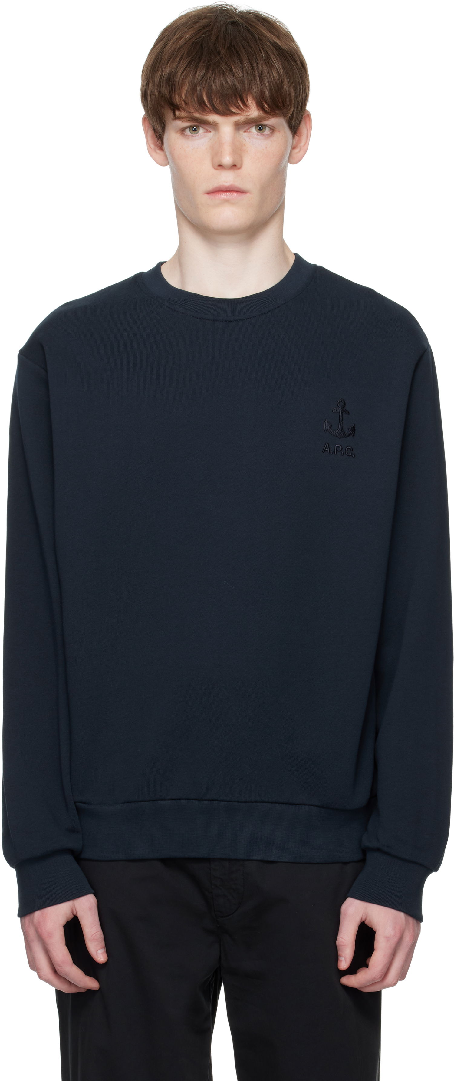 Суитчър A.P.C. A.P.C. James Sweatshirt Тъмно синьо | COHBY-H27983, 0
