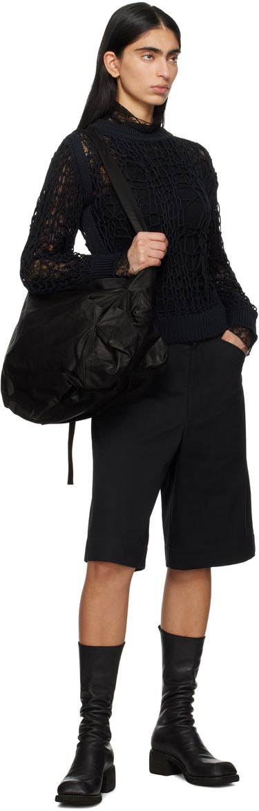 Чанта през рамо Yohji Yamamoto Yohji Yamamoto Uneven Crossbody Bag Черно | DT-I30-798, 3