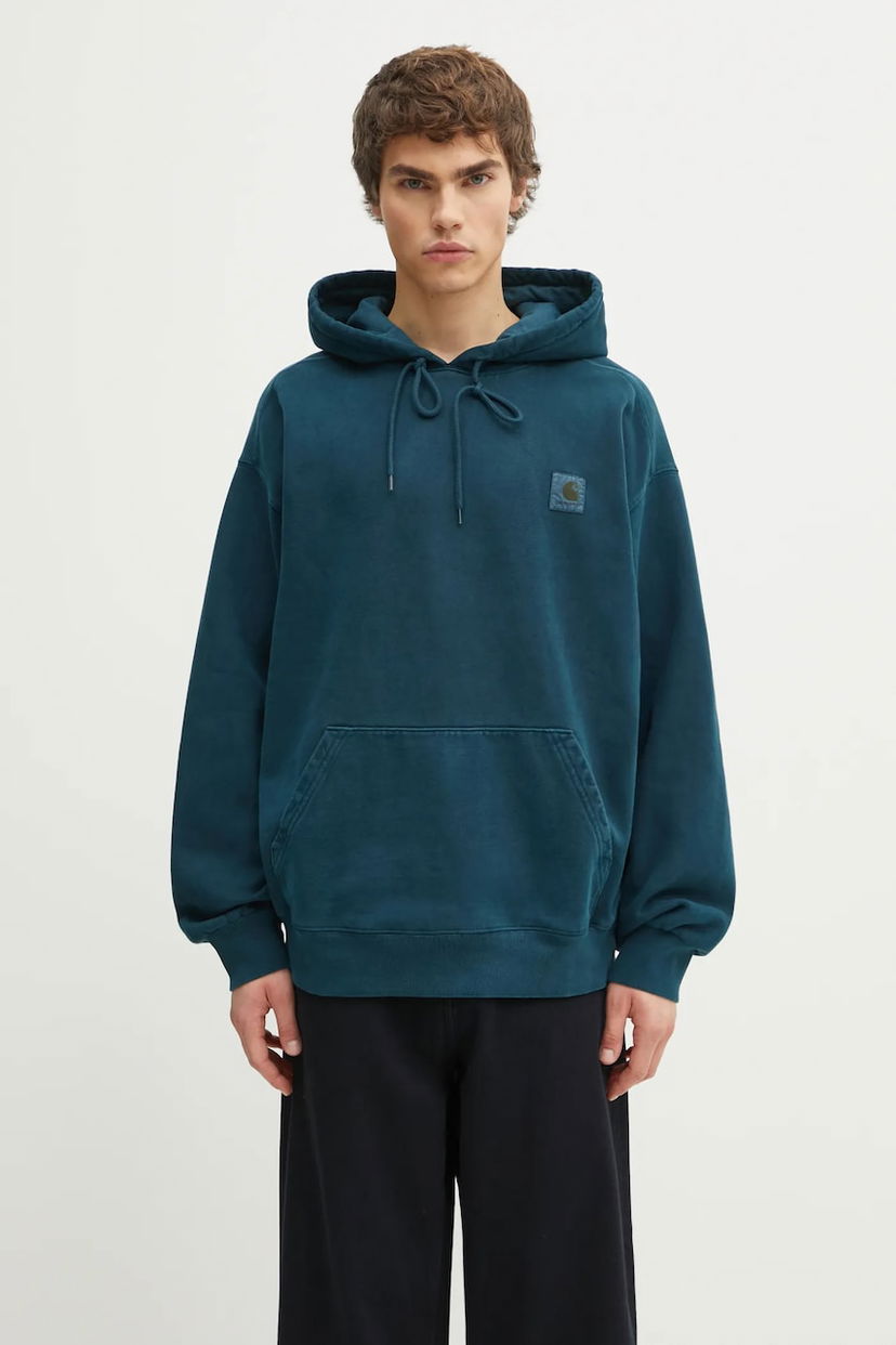 Суитчър Carhartt WIP Hooded Vista Sweat Hoodie Тюркоазено | I029523.0AUGD