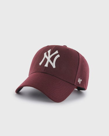 Шапка с козирка '47 Brand MLB New York Yankees Cap Бургунди | 191119823816, 0