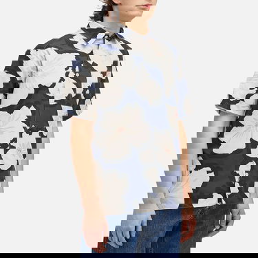 Риза A.P.C. Floral Print Short Sleeve Shirt Синьо | COHEH-H12541-IAK, 2