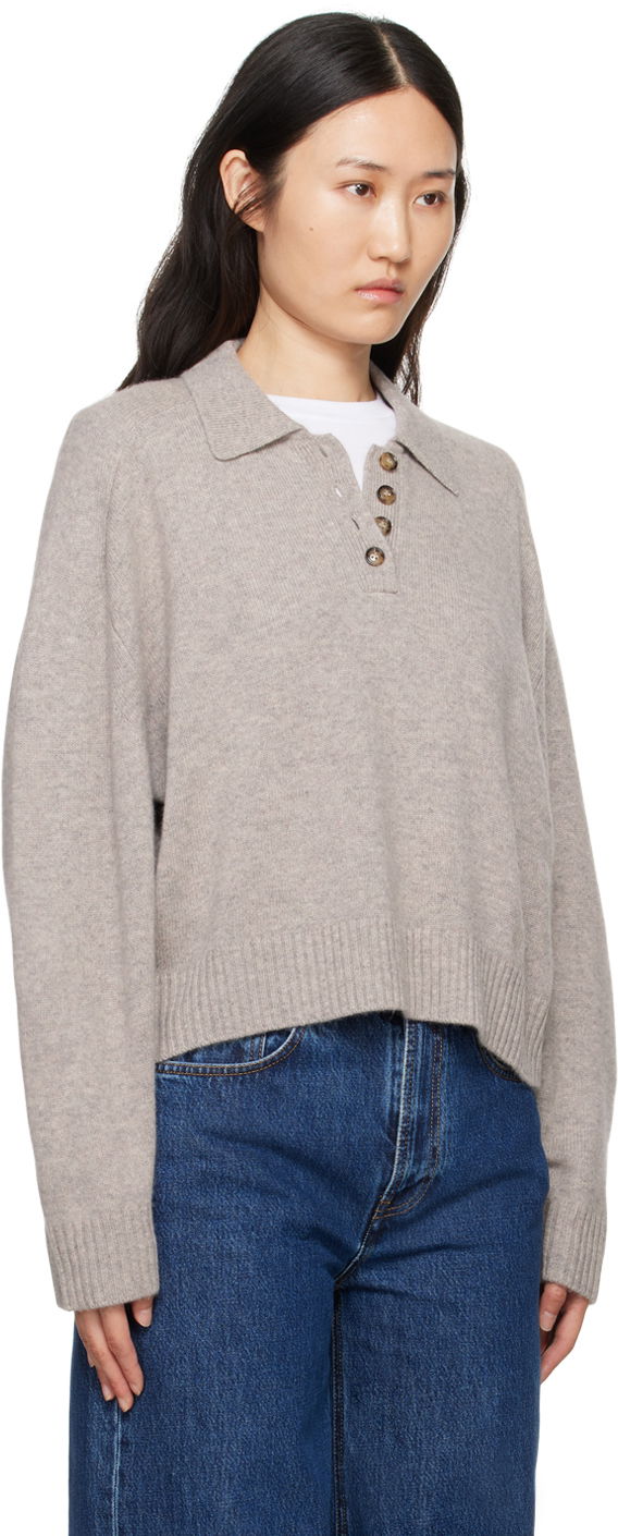 Пуловер Loulou de Saison Loulou de Saison Homere Polo Sweater Бежово | HOMERE, 1