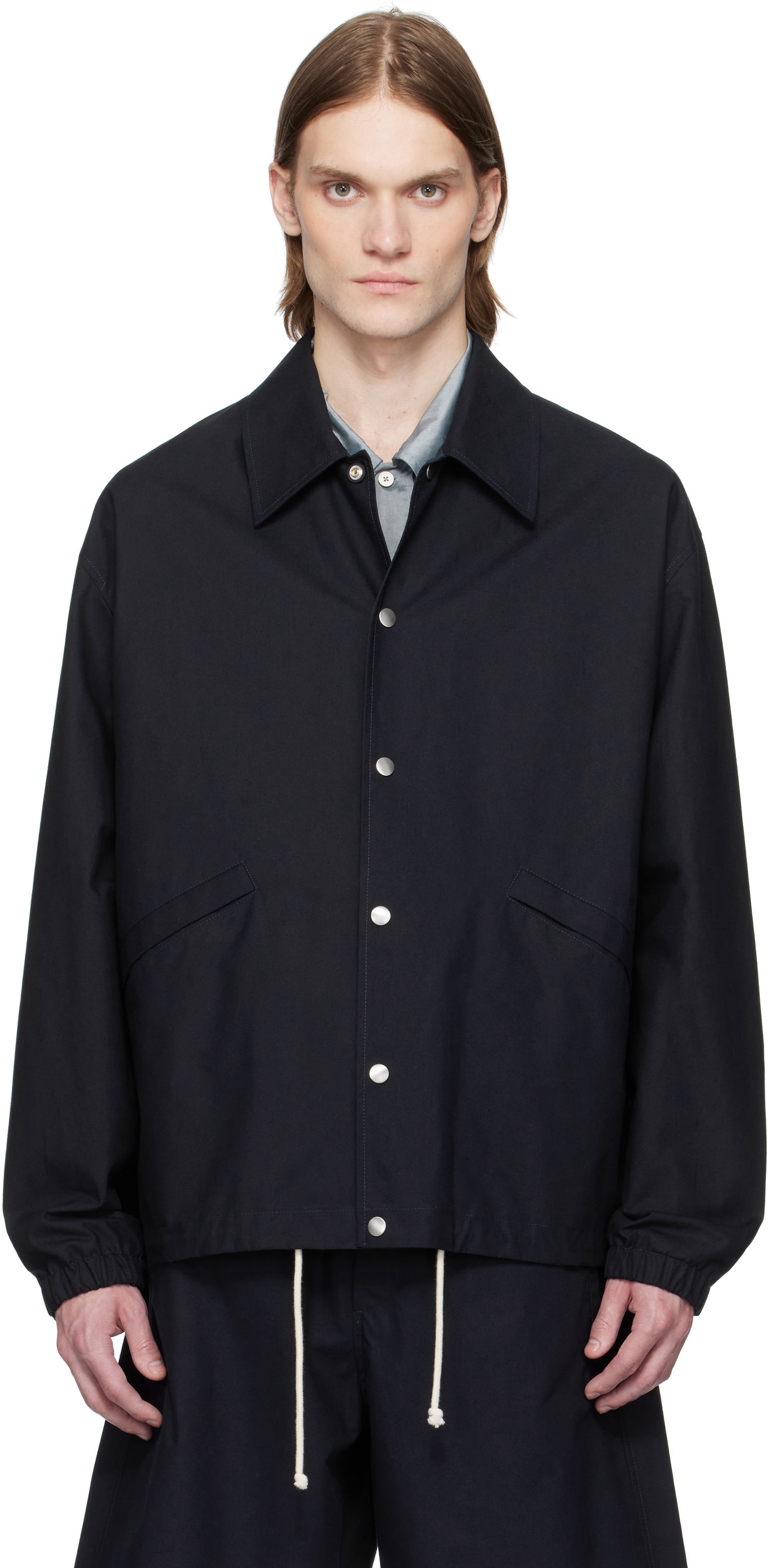 Ветровка Jil Sander Jil Sander Sportswear Snap Button Jacket Черно | J47SW0003_J45296, 0