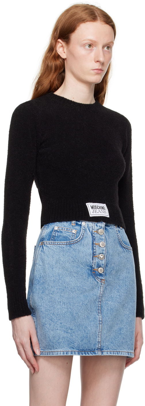 Пуловер Moschino Moschino Jeans Crewneck Sweater Черно | 0930 8204, 1