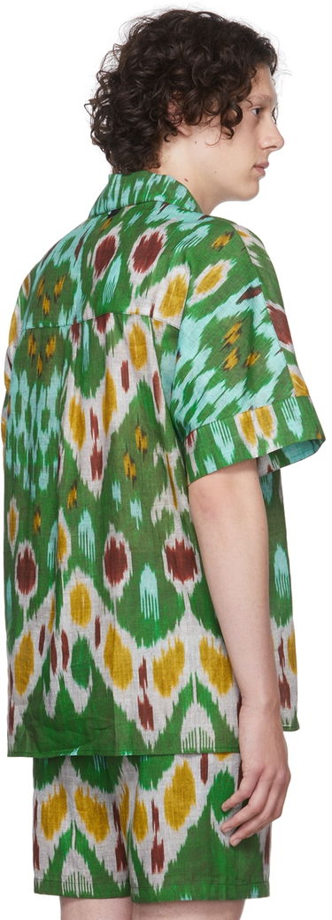 Риза Erdem Erdem Philip Ikat Print Resort Shirt Зелено | MV22_503MIGCL PHILIP SHIRT, 2