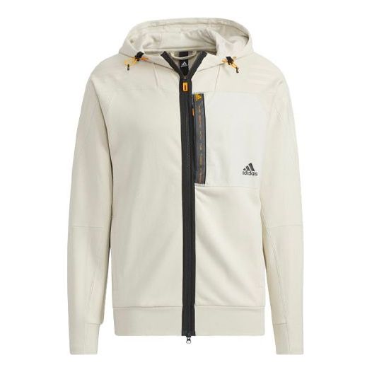 Суитчър adidas Originals Sports Hooded Jacket Бежово | HE9903