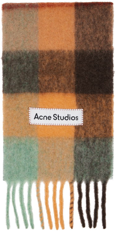 Шал Acne Studios Check Scarf Оранжево
 | CA0084-, 0