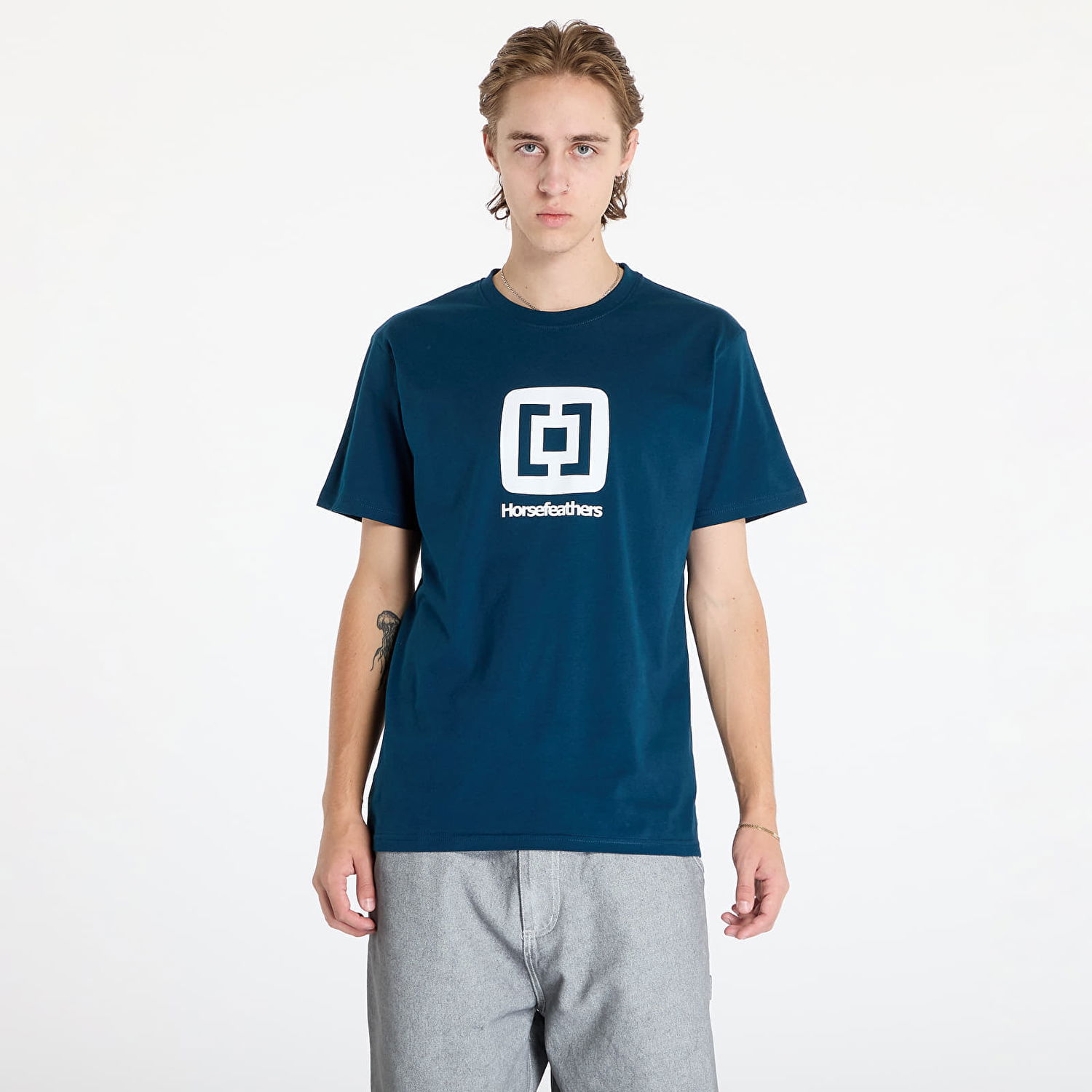 Тениска Horsefeathers Fair T-Shirt Pond M Тъмно синьо | SM1288M, 0