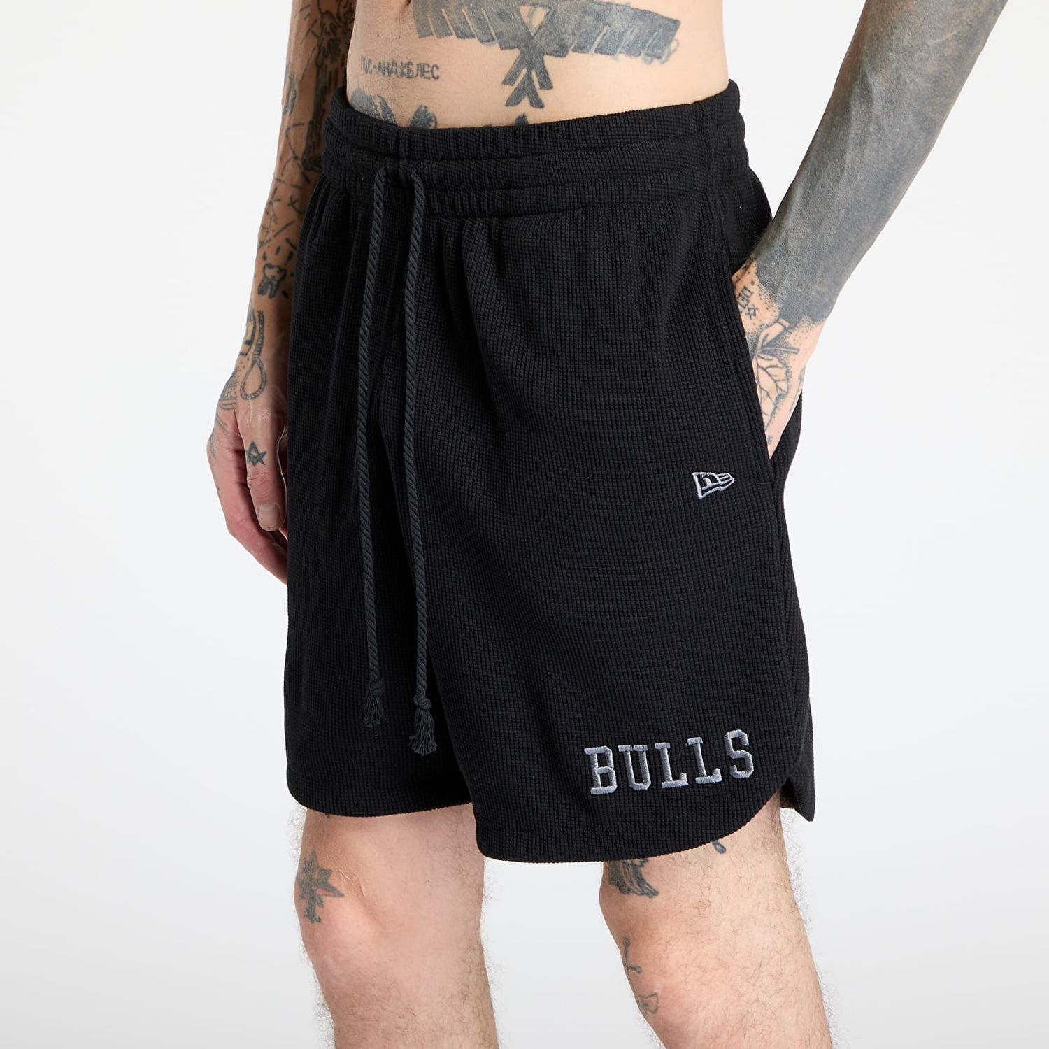 Къси панталони New Era Chicago Bulls Waffle Shorts Черно | 60667890, 1