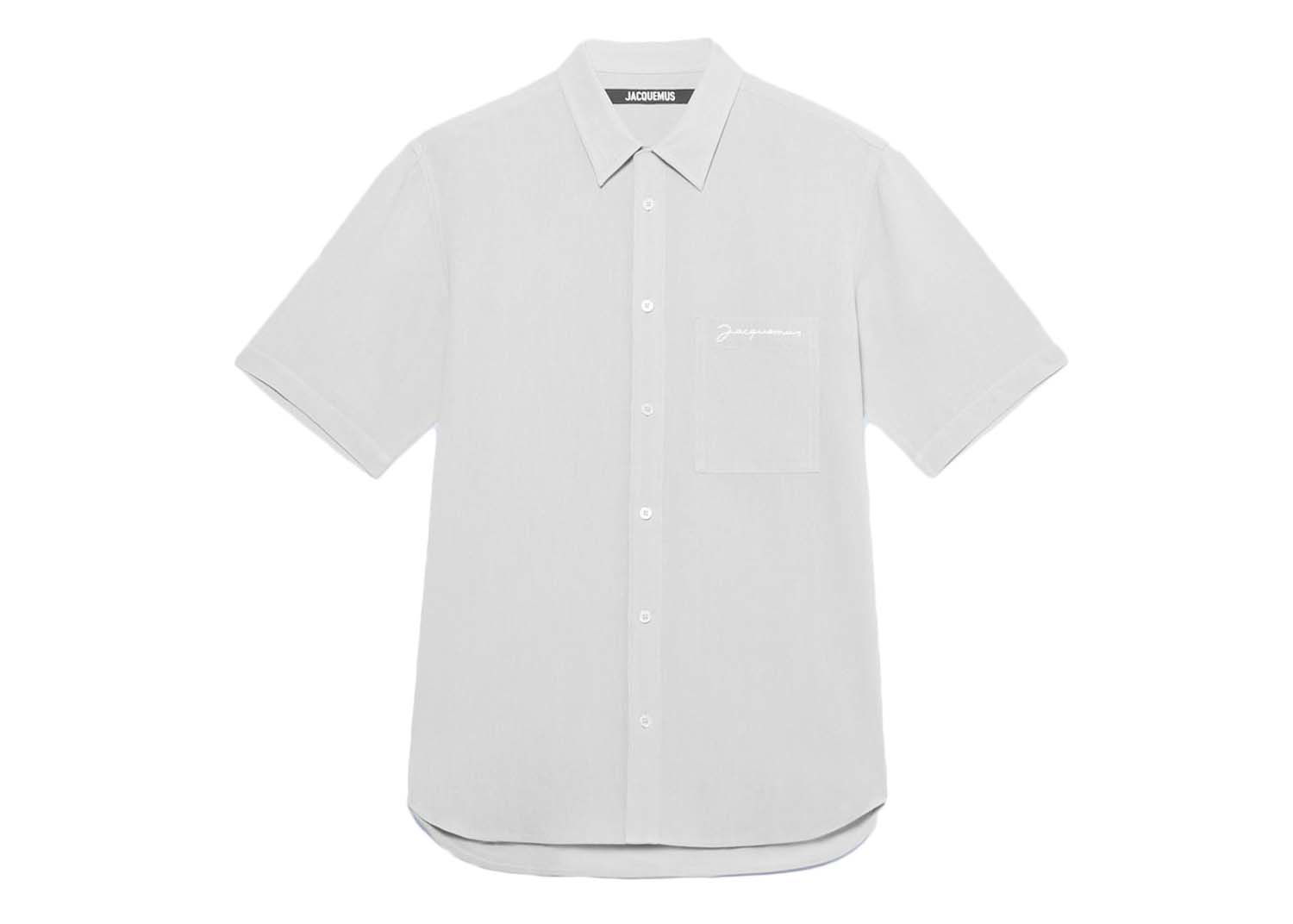 Риза Jacquemus La Chemise Melo Short Сиво | 225SH006-1004 910, 0