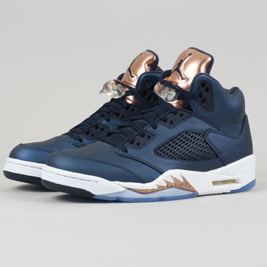 Кецове и обувки Jordan Air Jordan 5 Retro "Bronze" Тъмно синьо | 136027-416, 1