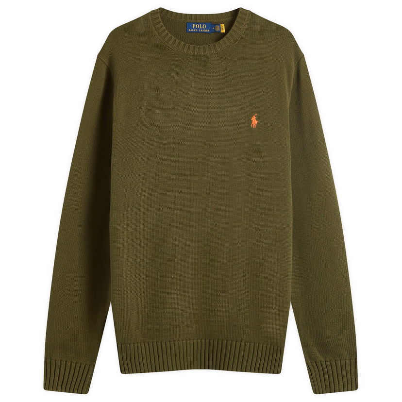 Пуловер Polo by Ralph Lauren Standard Fit Crewneck Sweater Зелено | 710810846032