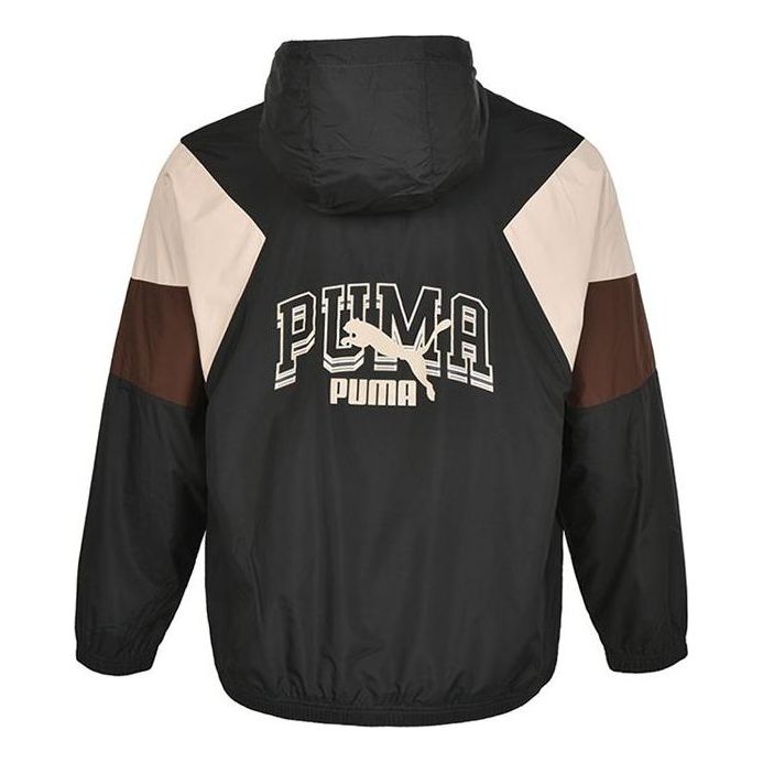 Ветровка Puma Colorblock Logo Hoodie Jacket Черно | 538603-01