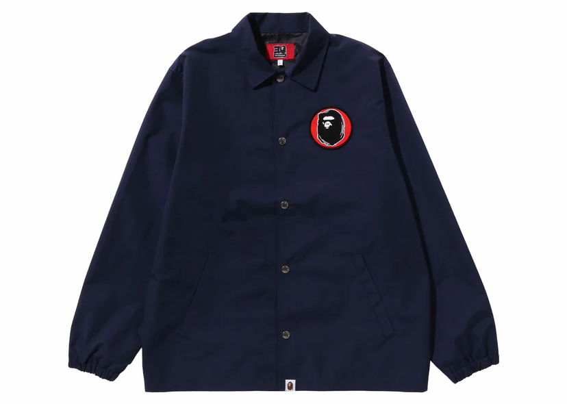 Яке BAPE BAPE 30th Anniversary Senjya Fuda Coach Jacket Navy Тъмно синьо | 1J70-140-002