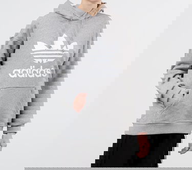 Суитчър adidas Originals Trefoil Hoodie Сиво | FM3304, 0