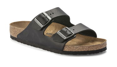 Кецове и обувки Birkenstock Arizona Natural Leather Narrow Fit W Черно | 1018720, 2