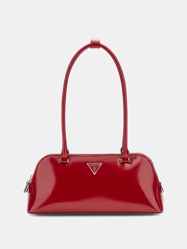 Дамска чанта GUESS Arnela Patent Shoulder Bag Червено | HWNG9496080, 0