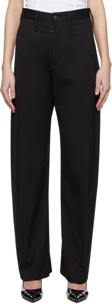 Панталони Maison Margiela MM6 Maison Margiela Light Cotton Gabardine Trousers Черно | S62KB0237 M35451, 0