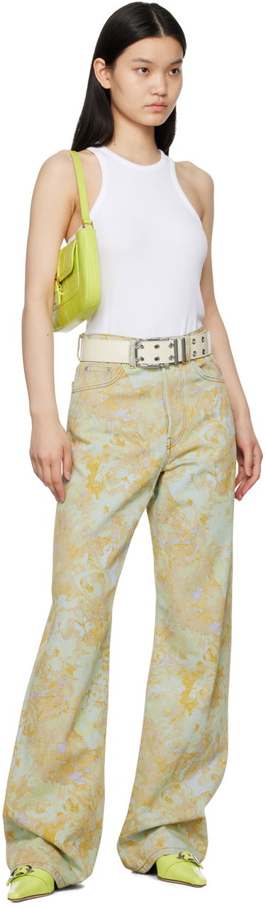 Колани BY FAR BY FAR Duo Eyelets Belt Бежово | 23CADUCEMCES, 2