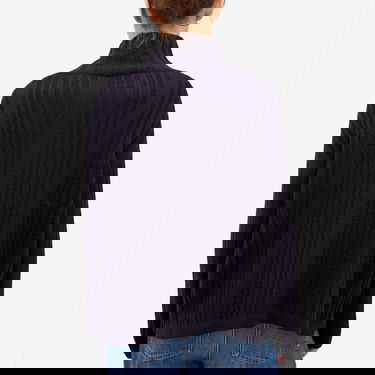 Пуловер Max Mara Knitted Turtleneck Jumper Size Large Синьо | 2421366012600-004, 3