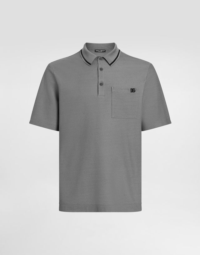 Dolce & Gabbana Cotton Piqué Polo Shirt with Pocket
