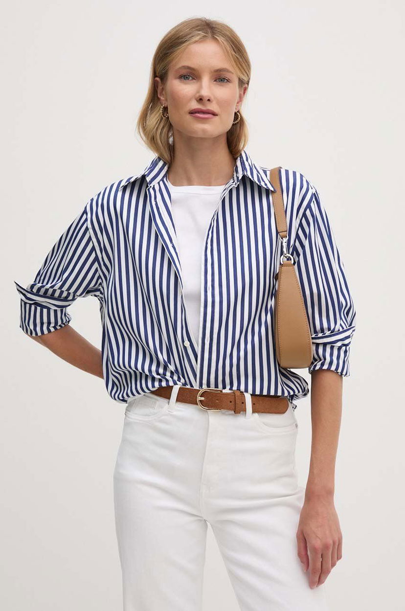 Риза Polo by Ralph Lauren Striped Relaxed Shirt Синьо | 211891421