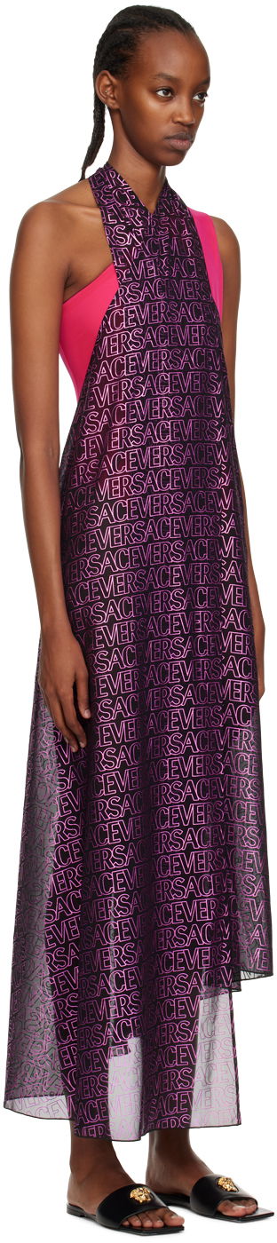 Pокля Versace Versace Allover Cover Up Dress Розово | 1008668_1A07360, 1