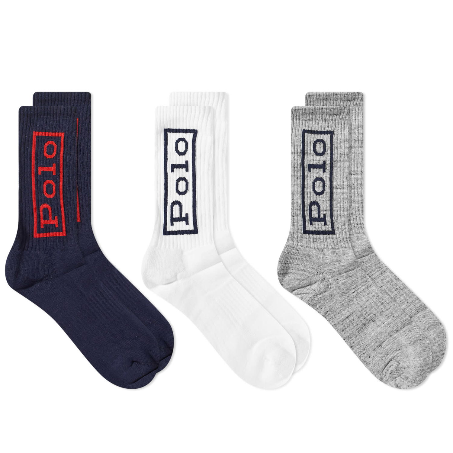 Чорапи Polo by Ralph Lauren Logo Sock - 3 Pack Многоцветен | 449912717001, 0