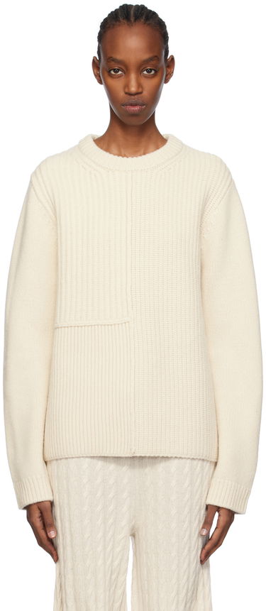 Пуловер TOTEME Multi-Rib Knit Sweater Бяло | 241-WRT1030-YA0007, 0