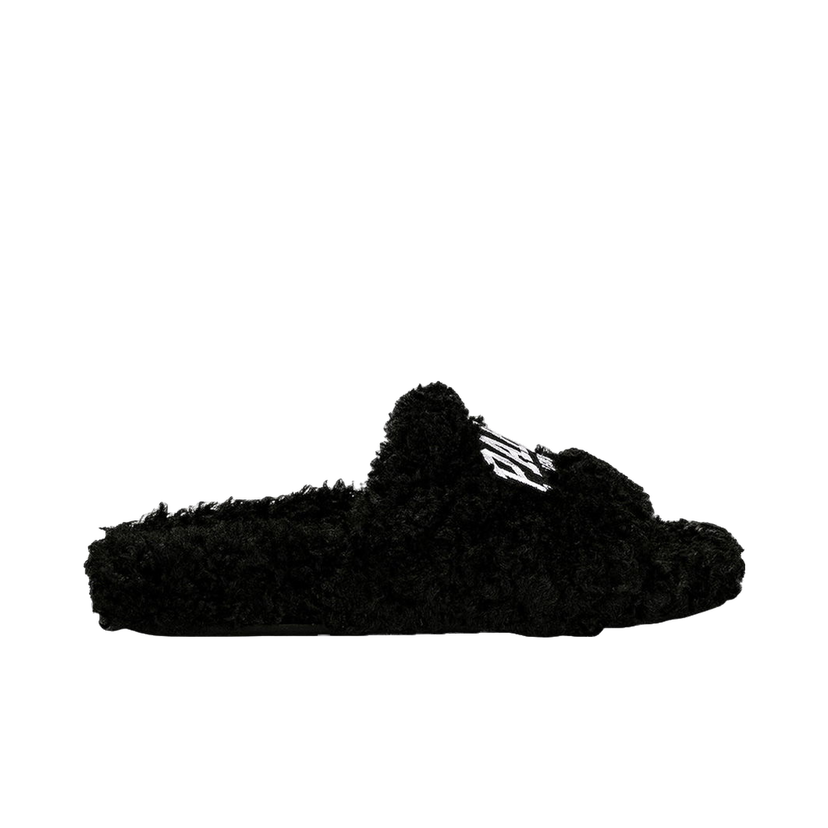 Кецове и обувки Balenciaga Paris Furry Slide "Black" Черно | 654261W2DO21001