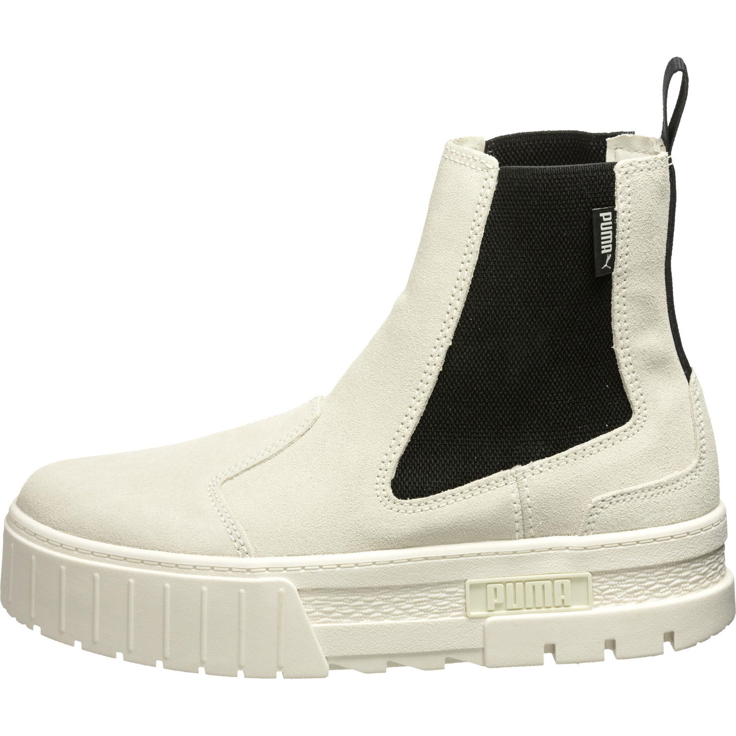 Кецове и обувки Puma Mayze Chelsea Suede Damen Sneaker weiß Сиво | 382829-02, 0