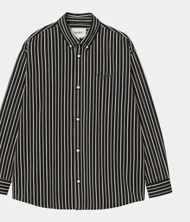 Риза Carhartt WIP Long Sleeve Palance Shirt Palance Stripe Черно | I035330_9, 0