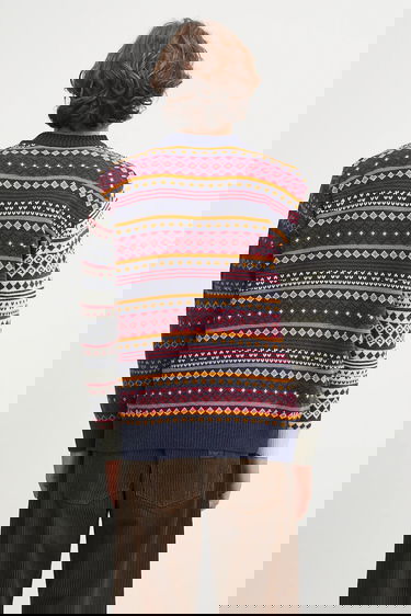 Пуловер Barbour Barbour Patchwork Fair Isle Crew Neck Sweater Многоцветен | MKN1651NY31, 2