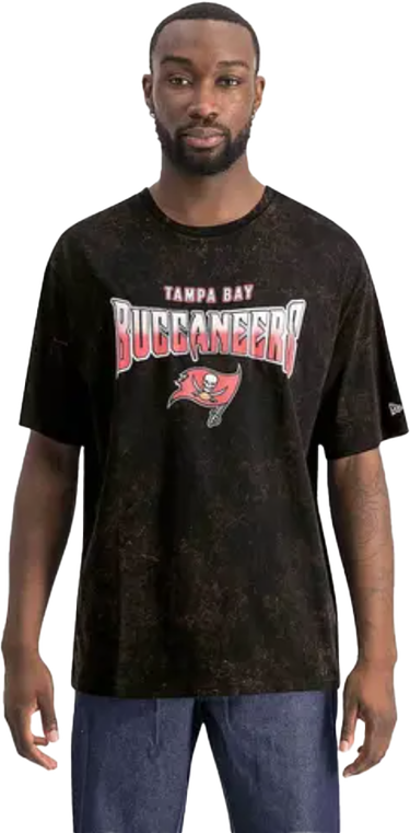 Тениска New Era Washed T-Shirt Tampa Bay Buccaneers Черно | 60291750-60291750, 3