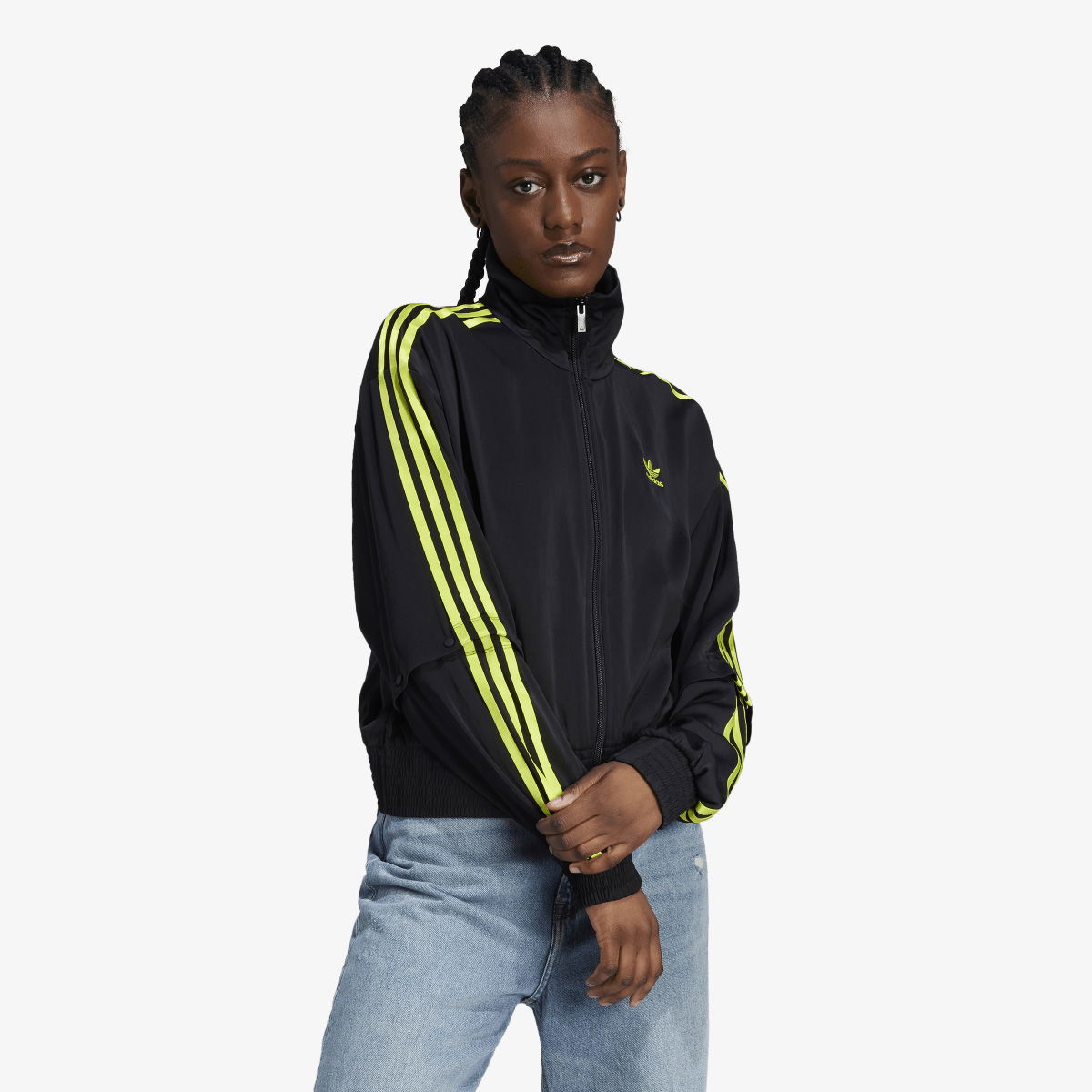 Яке бомбър adidas Originals Satin Bomber Jacket Черно | IJ5015, 0