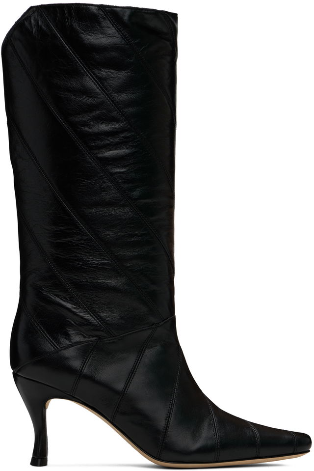 BY FAR Steph Creased Leather Boots