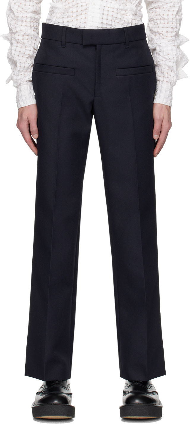 Панталони Courrèges Courrèges Creased Trousers Тъмно синьо | 123CPA111PL0056, 0